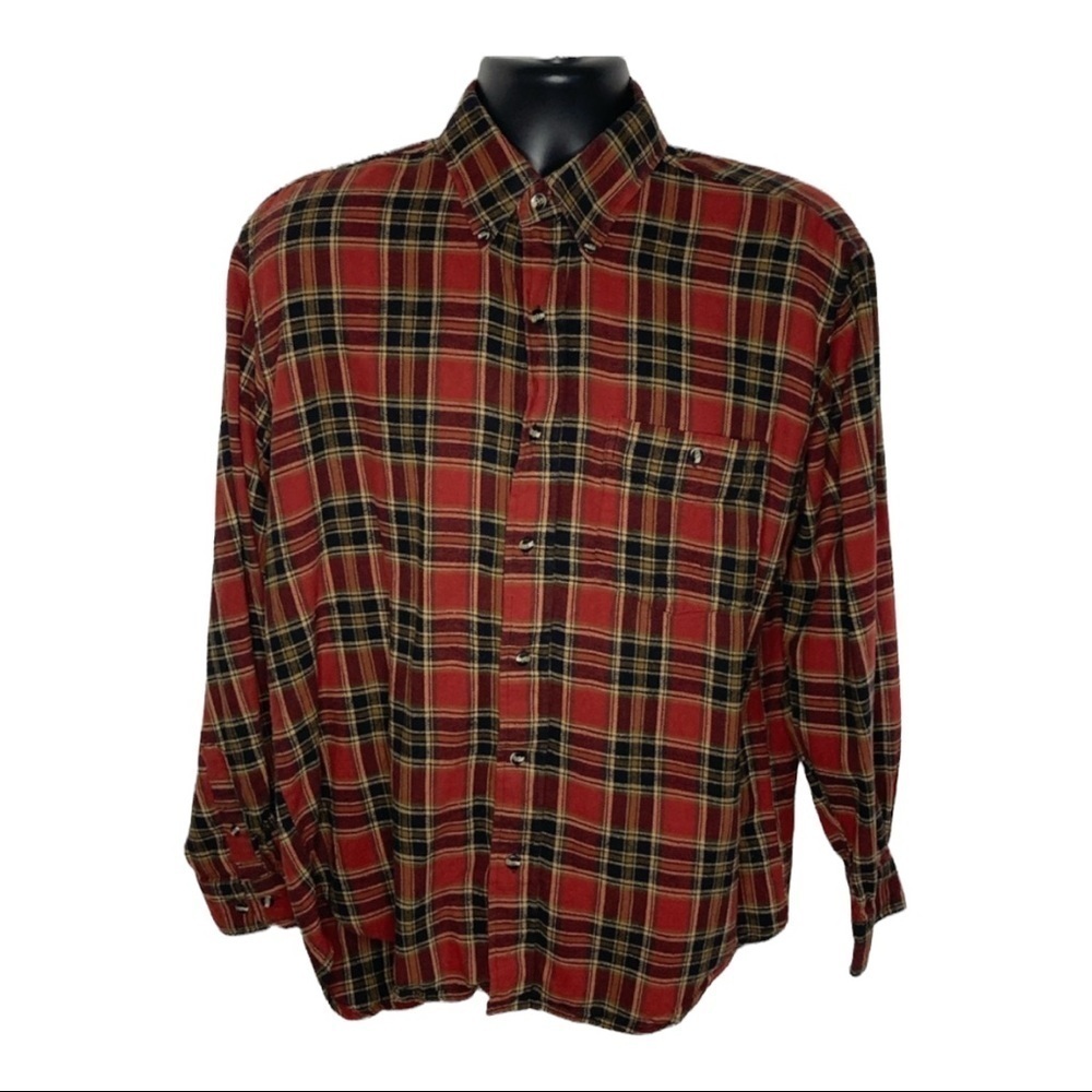 Northwest winter weight flannel striped shirt Sz M